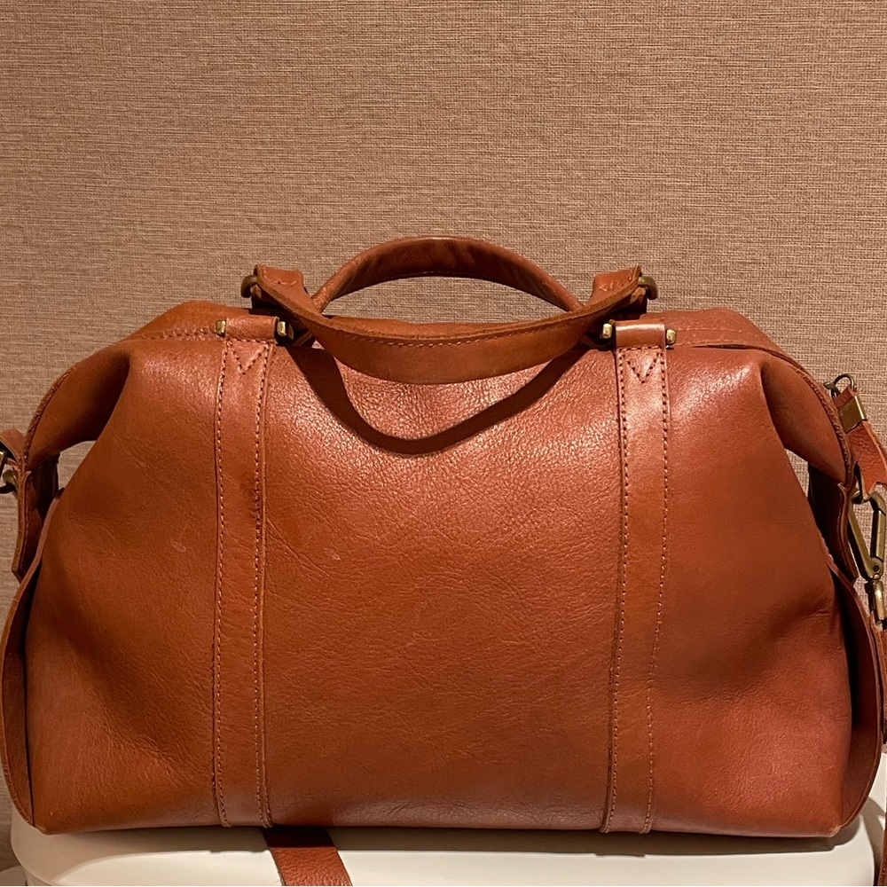 Madewell leather satchel crossbody bag
